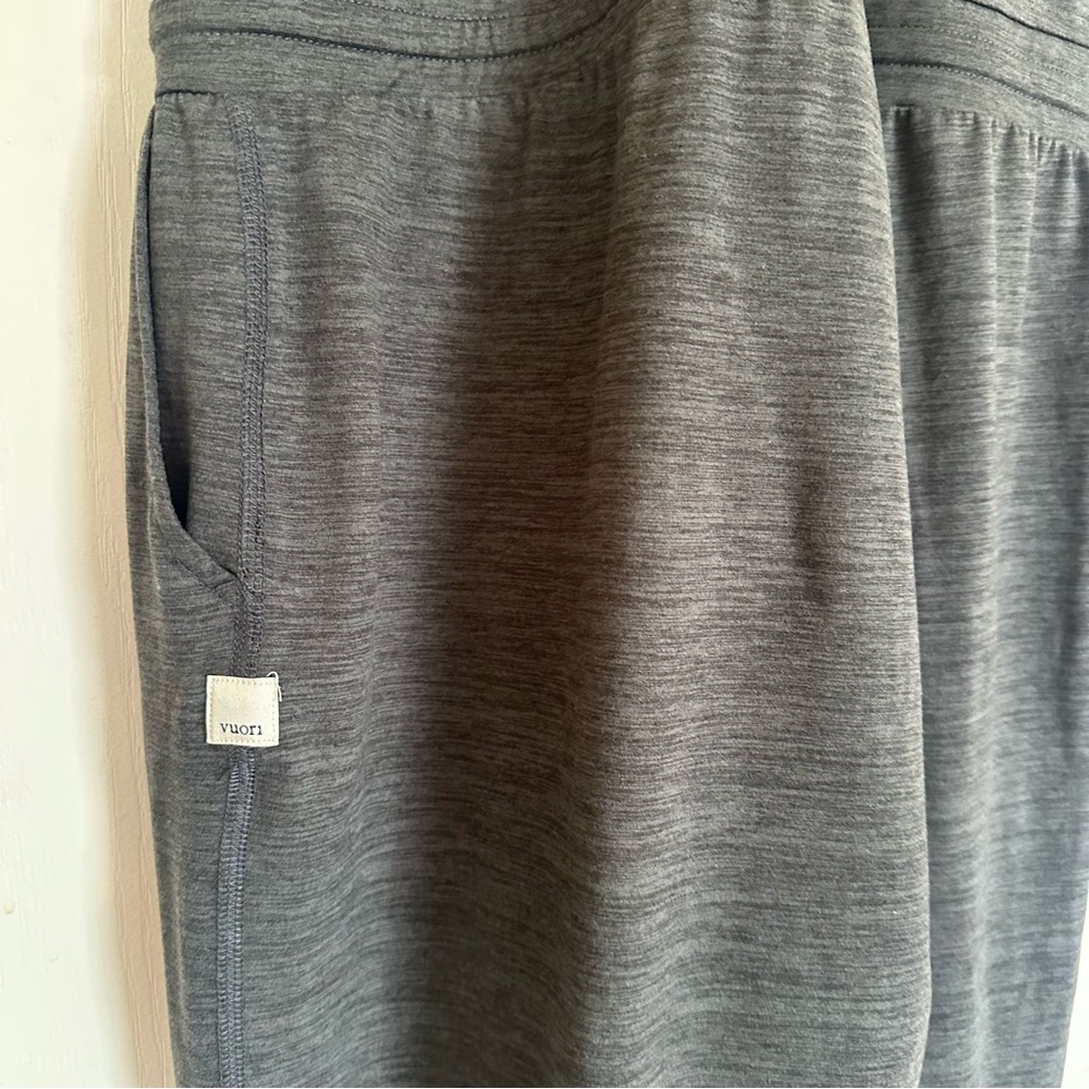 Vuori Lux Harem Sleeveless Racerback Jumpsuit Charcoal Heather Grey Size XL - Picture 9 of 9